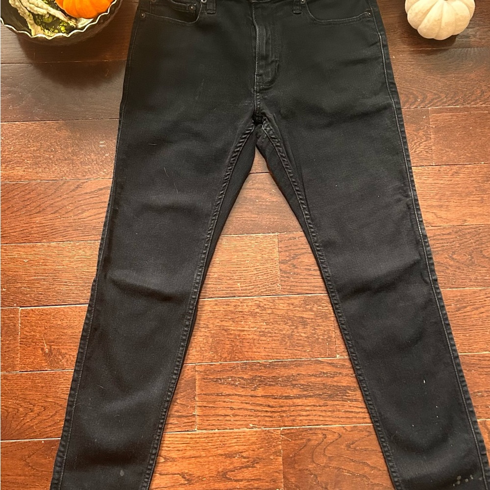 Hollister Men's Dark Black Skinny Jeans